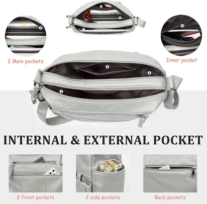 Purses for Women Soft PU Leather Shoulder Bag Ladies Crossbody Purse and handbags Lightweight Pocketbook