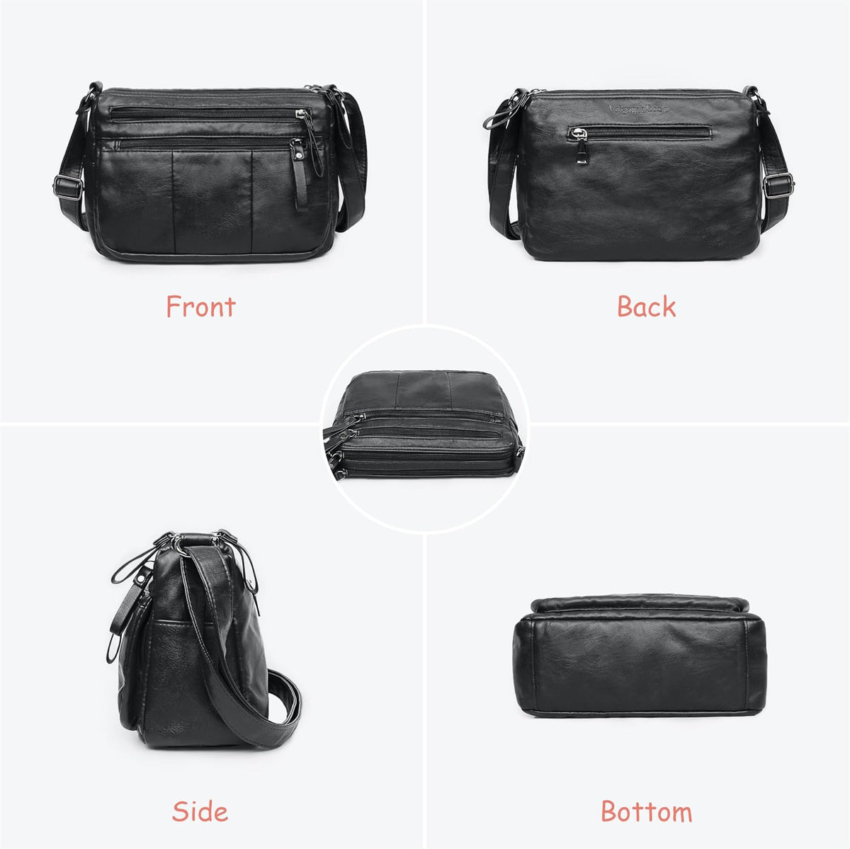 Purses for Women Soft PU Leather Shoulder Bag Ladies Crossbody Purse and handbags Lightweight Pocketbook