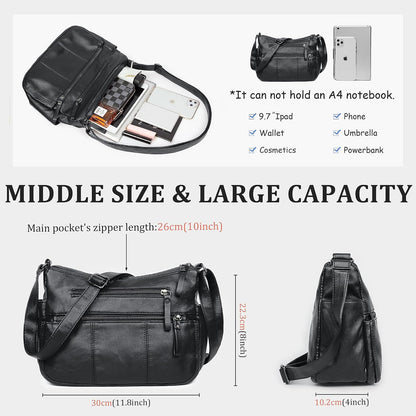 Purses for Women Soft PU Leather Shoulder Bag Ladies Crossbody Purse and handbags Lightweight Pocketbook