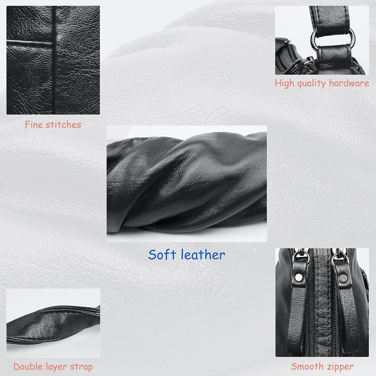 Purses for Women Soft PU Leather Shoulder Bag Ladies Crossbody Purse and handbags Lightweight Pocketbook