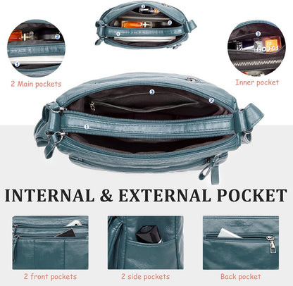 Purses for Women Soft PU Leather Shoulder Bag Ladies Crossbody Purse and handbags Lightweight Pocketbook