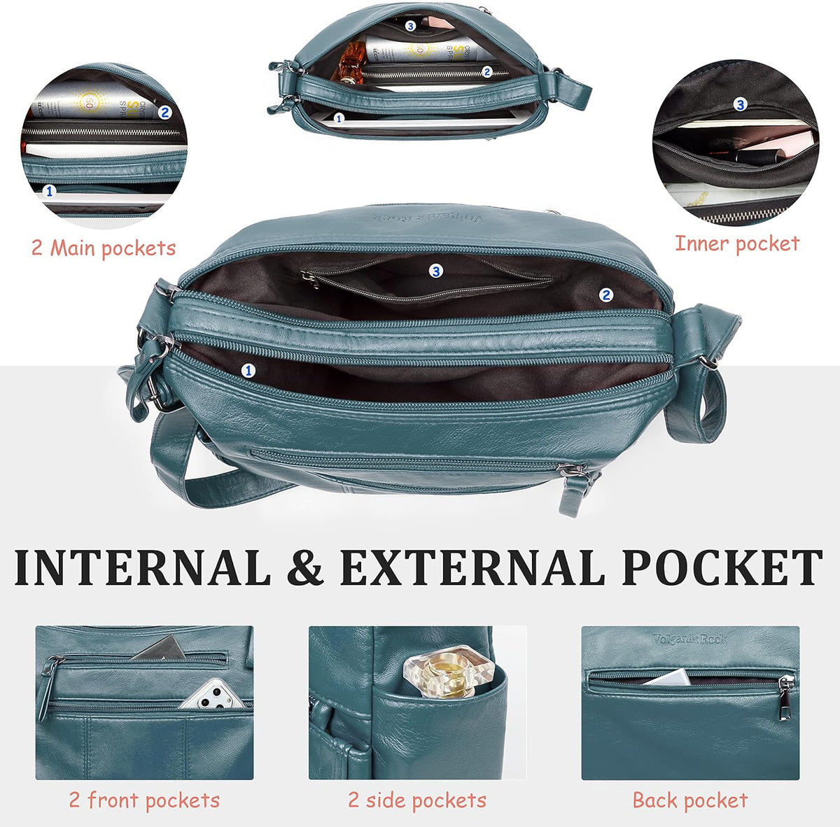 Purses for Women Soft PU Leather Shoulder Bag Ladies Crossbody Purse and handbags Lightweight Pocketbook