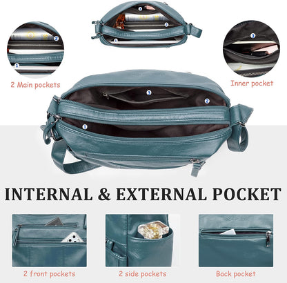 Purses for Women Soft PU Leather Shoulder Bag Ladies Crossbody Purse and handbags Lightweight Pocketbook