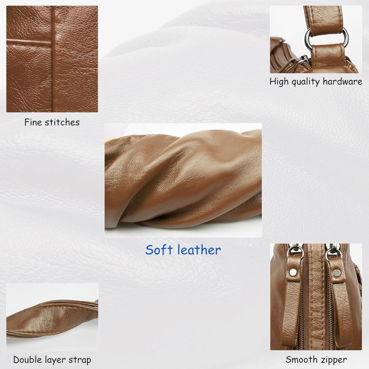 Purses for Women Soft PU Leather Shoulder Bag Ladies Crossbody Purse and handbags Lightweight Pocketbook