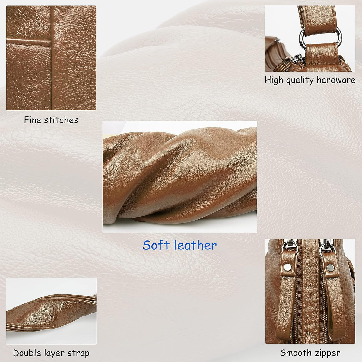 Purses for Women Soft PU Leather Shoulder Bag Ladies Crossbody Purse and handbags Lightweight Pocketbook