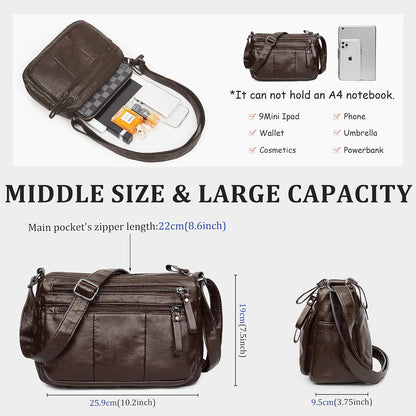 Purses for Women Soft PU Leather Shoulder Bag Ladies Crossbody Purse and handbags Lightweight Pocketbook