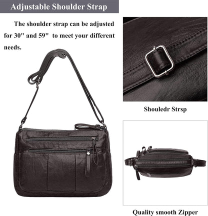 Purses for Women Soft PU Leather Shoulder Bag Ladies Crossbody Purse and handbags Lightweight Pocketbook