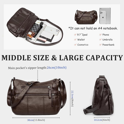 Purses for Women Soft PU Leather Shoulder Bag Ladies Crossbody Purse and handbags Lightweight Pocketbook