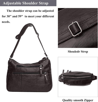 Purses for Women Soft PU Leather Shoulder Bag Ladies Crossbody Purse and handbags Lightweight Pocketbook