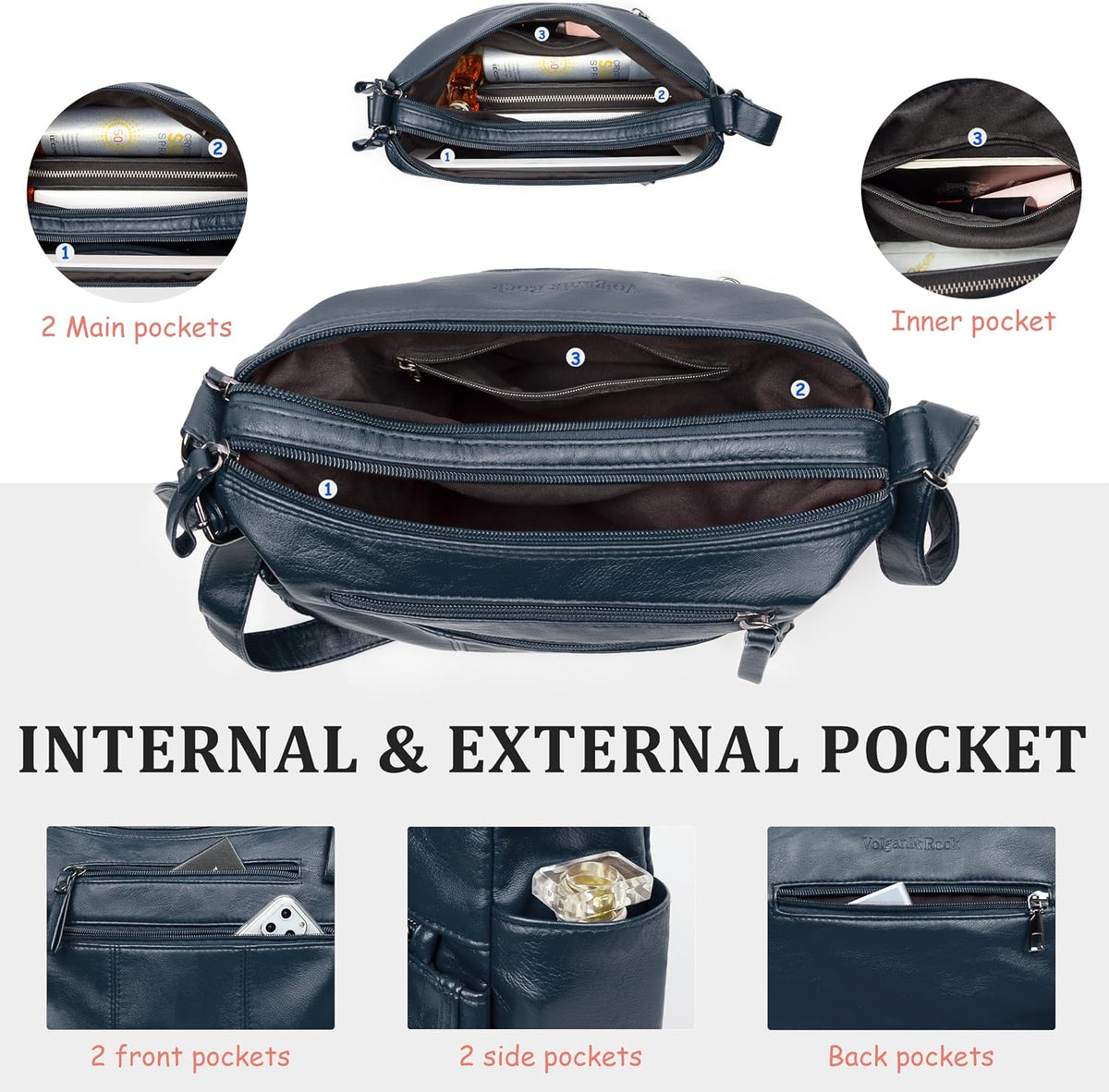 Purses for Women Soft PU Leather Shoulder Bag Ladies Crossbody Purse and handbags Lightweight Pocketbook