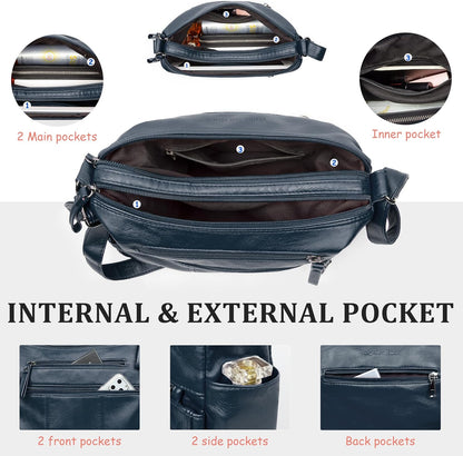 Purses for Women Soft PU Leather Shoulder Bag Ladies Crossbody Purse and handbags Lightweight Pocketbook