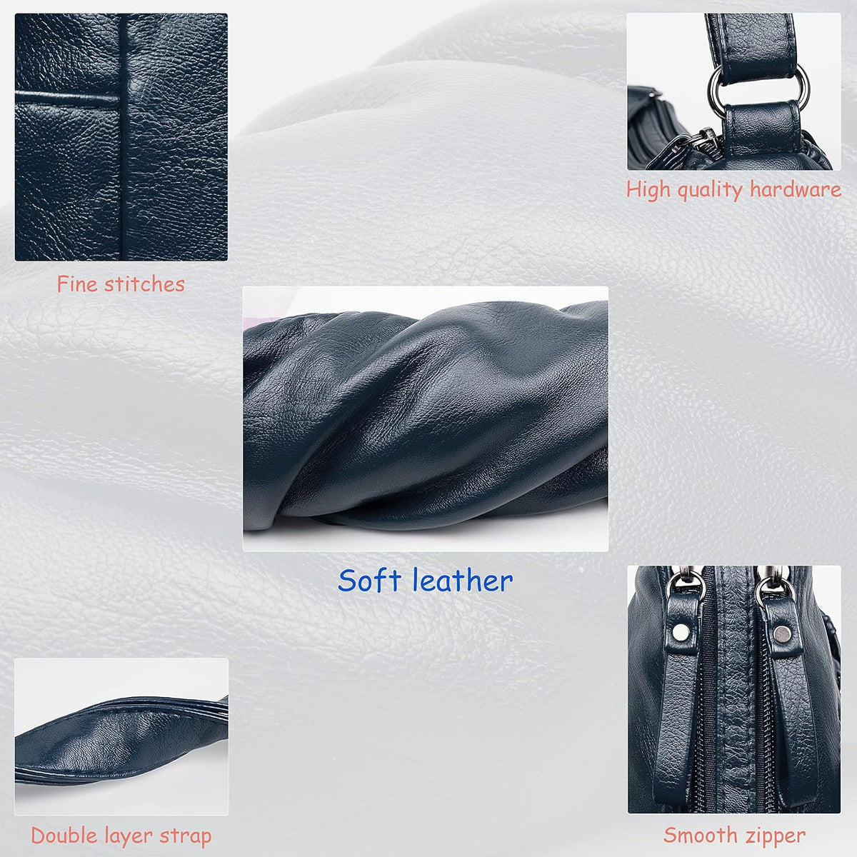 Purses for Women Soft PU Leather Shoulder Bag Ladies Crossbody Purse and handbags Lightweight Pocketbook
