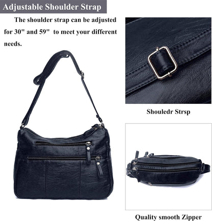 Purses for Women Soft PU Leather Shoulder Bag Ladies Crossbody Purse and handbags Lightweight Pocketbook