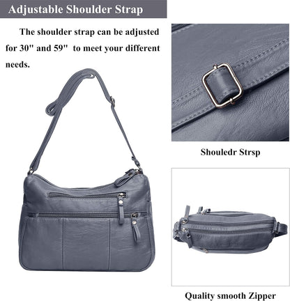 Purses for Women Soft PU Leather Shoulder Bag Ladies Crossbody Purse and handbags Lightweight Pocketbook