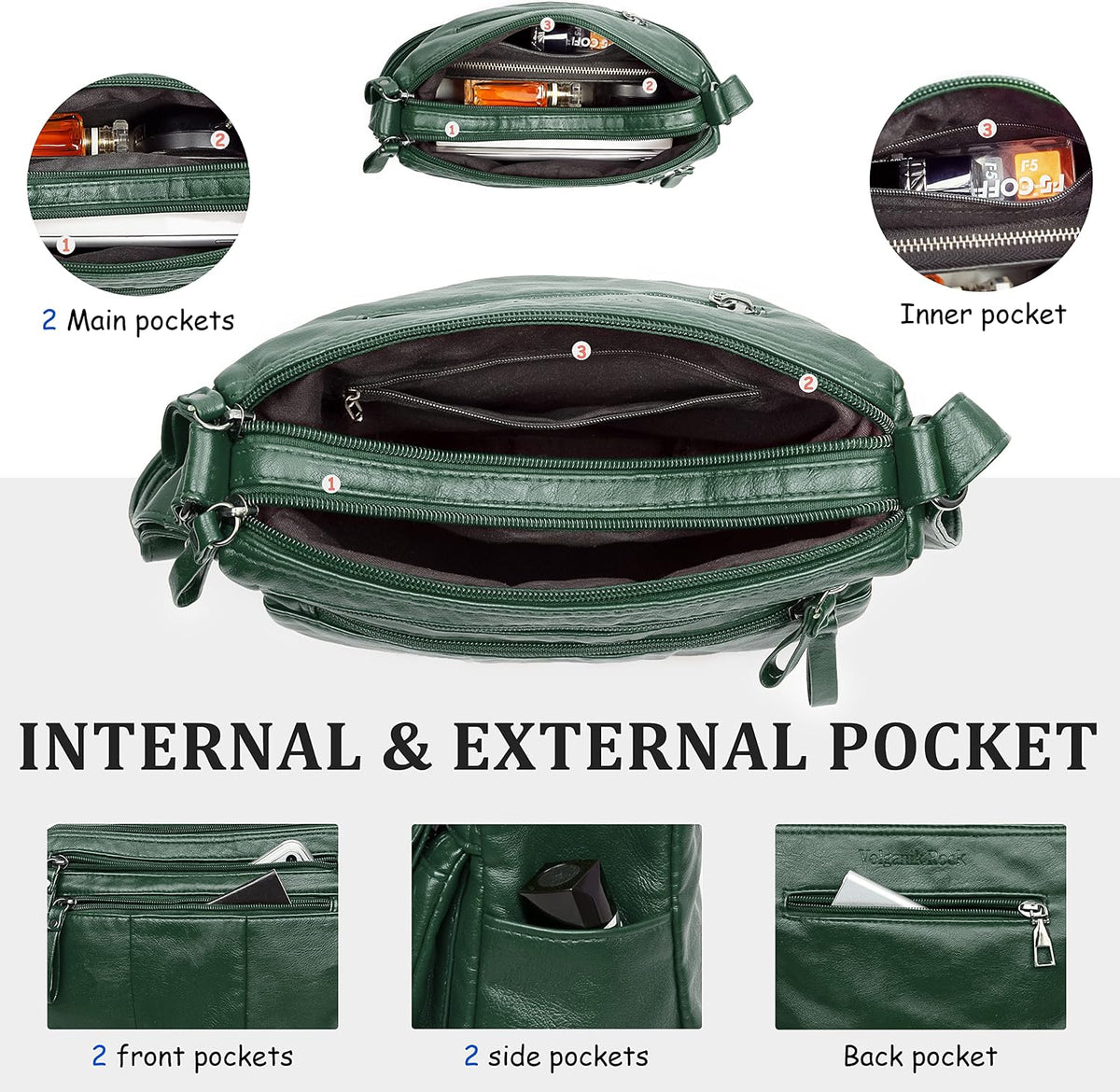 Purses for Women Soft PU Leather Shoulder Bag Ladies Crossbody Purse and handbags Lightweight Pocketbook