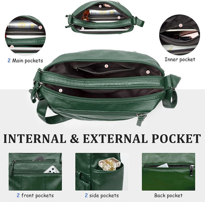 Purses for Women Soft PU Leather Shoulder Bag Ladies Crossbody Purse and handbags Lightweight Pocketbook