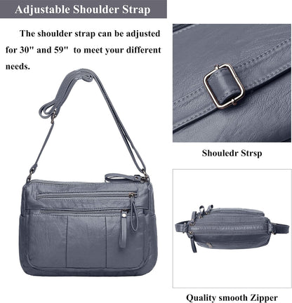 Purses for Women Soft PU Leather Shoulder Bag Ladies Crossbody Purse and handbags Lightweight Pocketbook