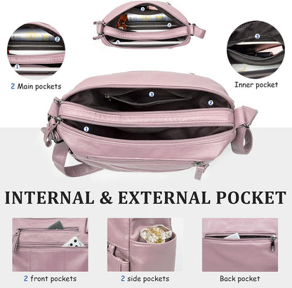 Purses for Women Soft PU Leather Shoulder Bag Ladies Crossbody Purse and handbags Lightweight Pocketbook