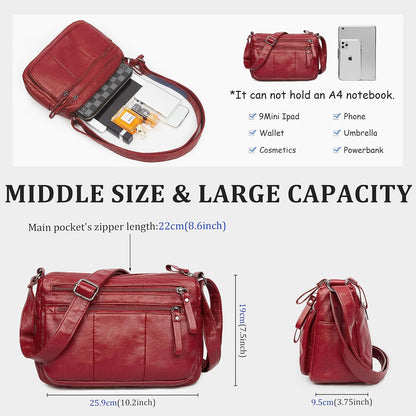 Purses for Women Soft PU Leather Shoulder Bag Ladies Crossbody Purse and handbags Lightweight Pocketbook