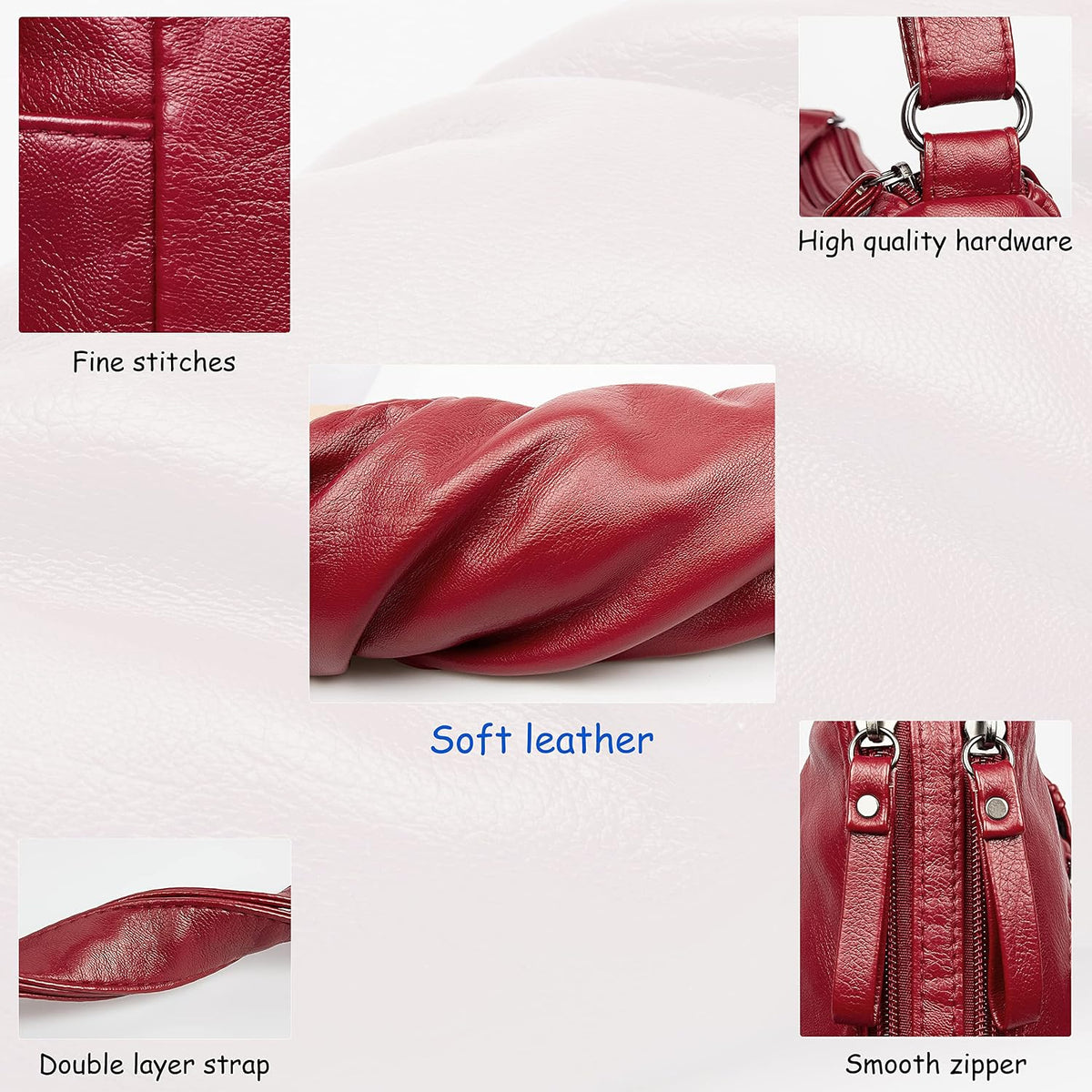 Purses for Women Soft PU Leather Shoulder Bag Ladies Crossbody Purse and handbags Lightweight Pocketbook