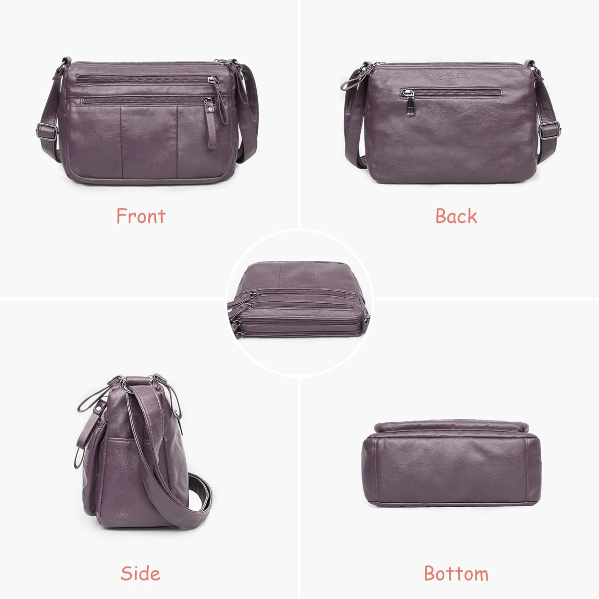 Purses for Women Soft PU Leather Shoulder Bag Ladies Crossbody Purse and handbags Lightweight Pocketbook
