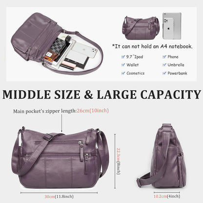 Purses for Women Soft PU Leather Shoulder Bag Ladies Crossbody Purse and handbags Lightweight Pocketbook