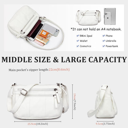 Purses for Women Soft PU Leather Shoulder Bag Ladies Crossbody Purse and handbags Lightweight Pocketbook