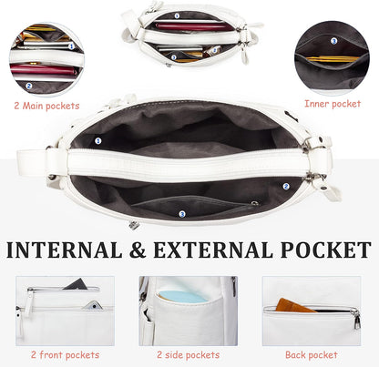 Purses for Women Soft PU Leather Shoulder Bag Ladies Crossbody Purse and handbags Lightweight Pocketbook