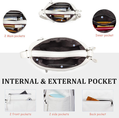 Purses for Women Soft PU Leather Shoulder Bag Ladies Crossbody Purse and handbags Lightweight Pocketbook