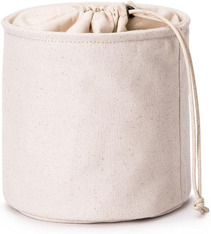 Tall Purse Organizer Insert Womens Canvas Round Handbag Organizer Storage,Handbag Purse Organizer Round Cosmetic Pouch Bag Bucket Makeup Bag