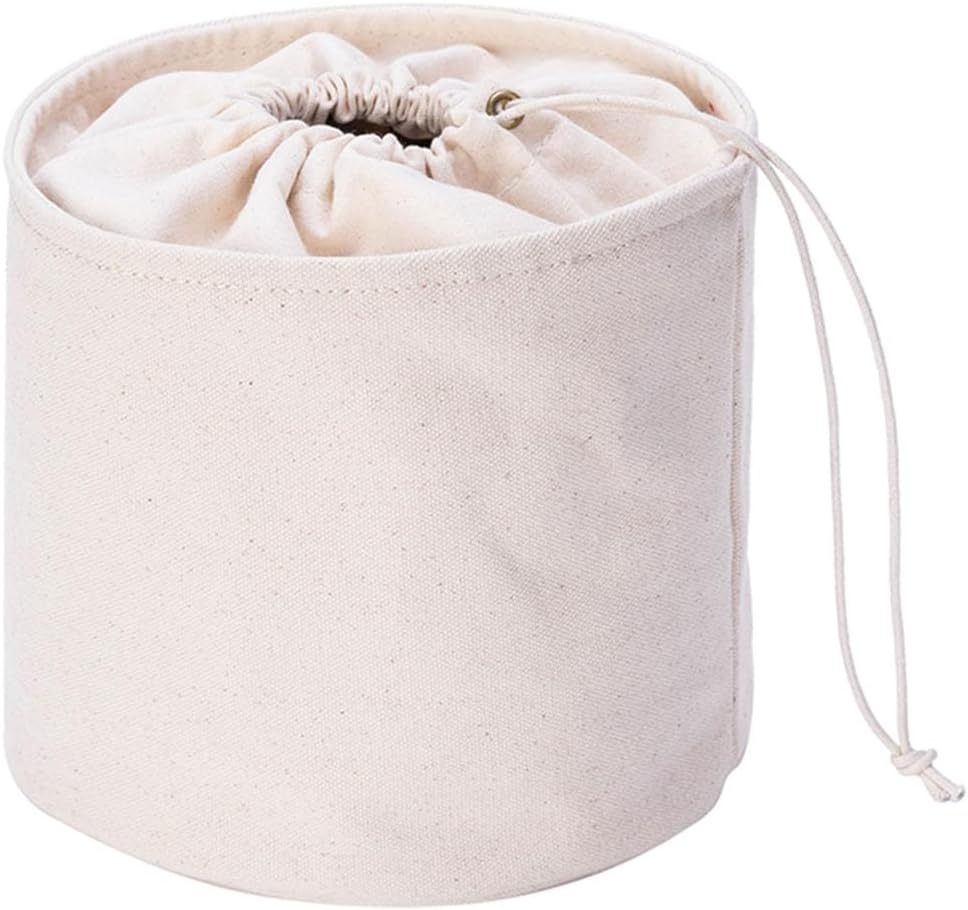 Tall Purse Organizer Insert Womens Canvas Round Handbag Organizer Storage,Handbag Purse Organizer Round Cosmetic Pouch Bag Bucket Makeup Bag