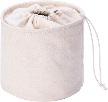 Tall Purse Organizer Insert Womens Canvas Round Handbag Organizer Storage,Handbag Purse Organizer Round Cosmetic Pouch Bag Bucket Makeup Bag
