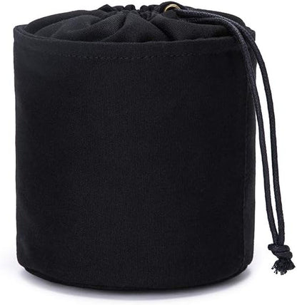 Tall Purse Organizer Insert Womens Canvas Round Handbag Organizer Storage,Handbag Purse Organizer Round Cosmetic Pouch Bag Bucket Makeup Bag