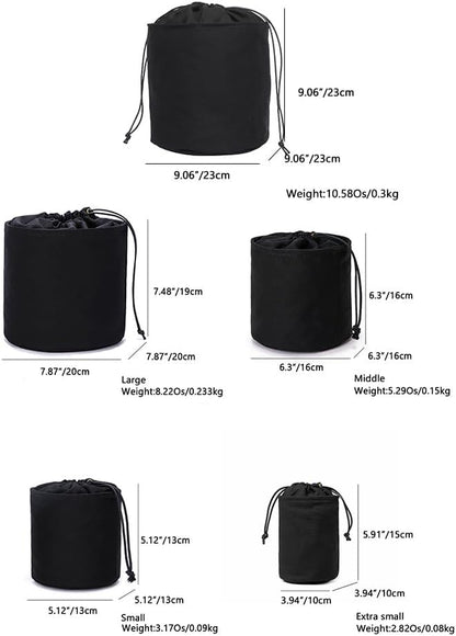 Tall Purse Organizer Insert Womens Canvas Round Handbag Organizer Storage,Handbag Purse Organizer Round Cosmetic Pouch Bag Bucket Makeup Bag