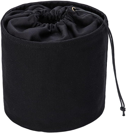 Tall Purse Organizer Insert Womens Canvas Round Handbag Organizer Storage,Handbag Purse Organizer Round Cosmetic Pouch Bag Bucket Makeup Bag