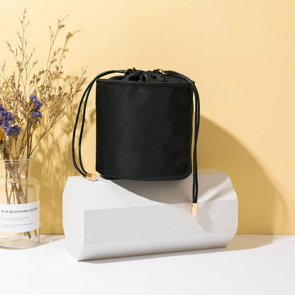 Tall Purse Organizer Insert Womens Canvas Round Handbag Organizer Storage,Handbag Purse Organizer Round Cosmetic Pouch Bag Bucket Makeup Bag