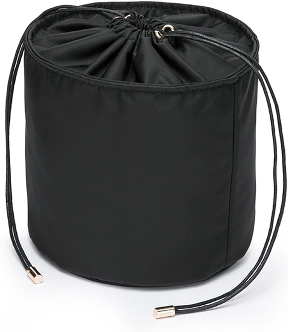 Tall Purse Organizer Insert Womens Canvas Round Handbag Organizer Storage,Handbag Purse Organizer Round Cosmetic Pouch Bag Bucket Makeup Bag