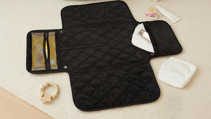 Biz – Quilted Portable Baby Diaper Changing Pad, Black