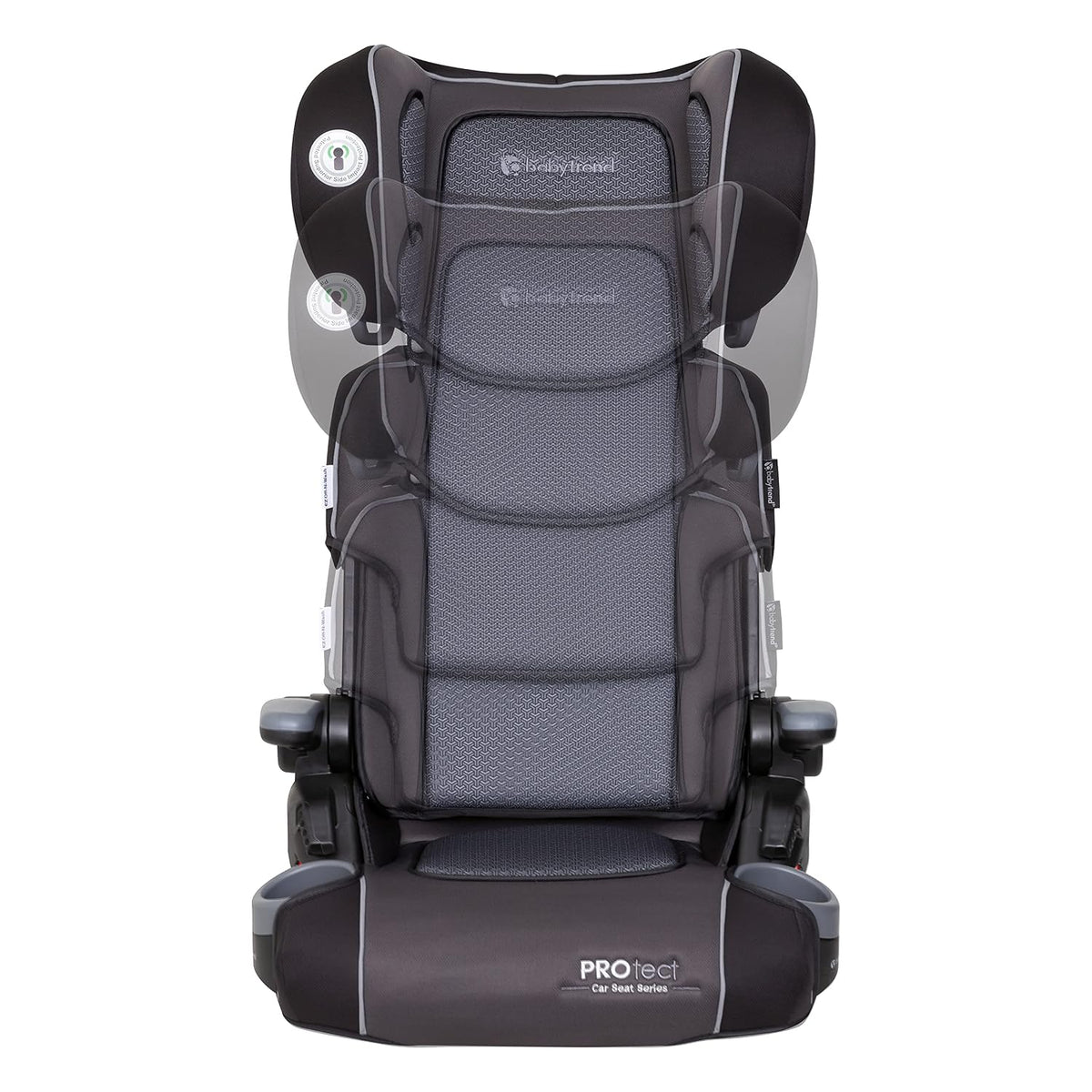 Protect 2-in-1 Folding Belt-Positioning Booster Seat, Grey Tech