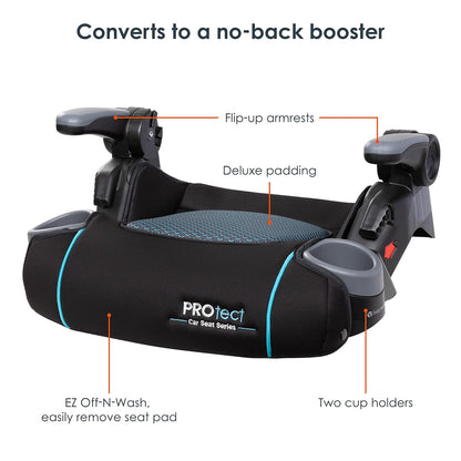 Protect 2-in-1 Folding Belt-Positioning Booster Seat, Grey Tech
