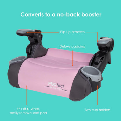 Protect 2-in-1 Folding Belt-Positioning Booster Seat, Grey Tech