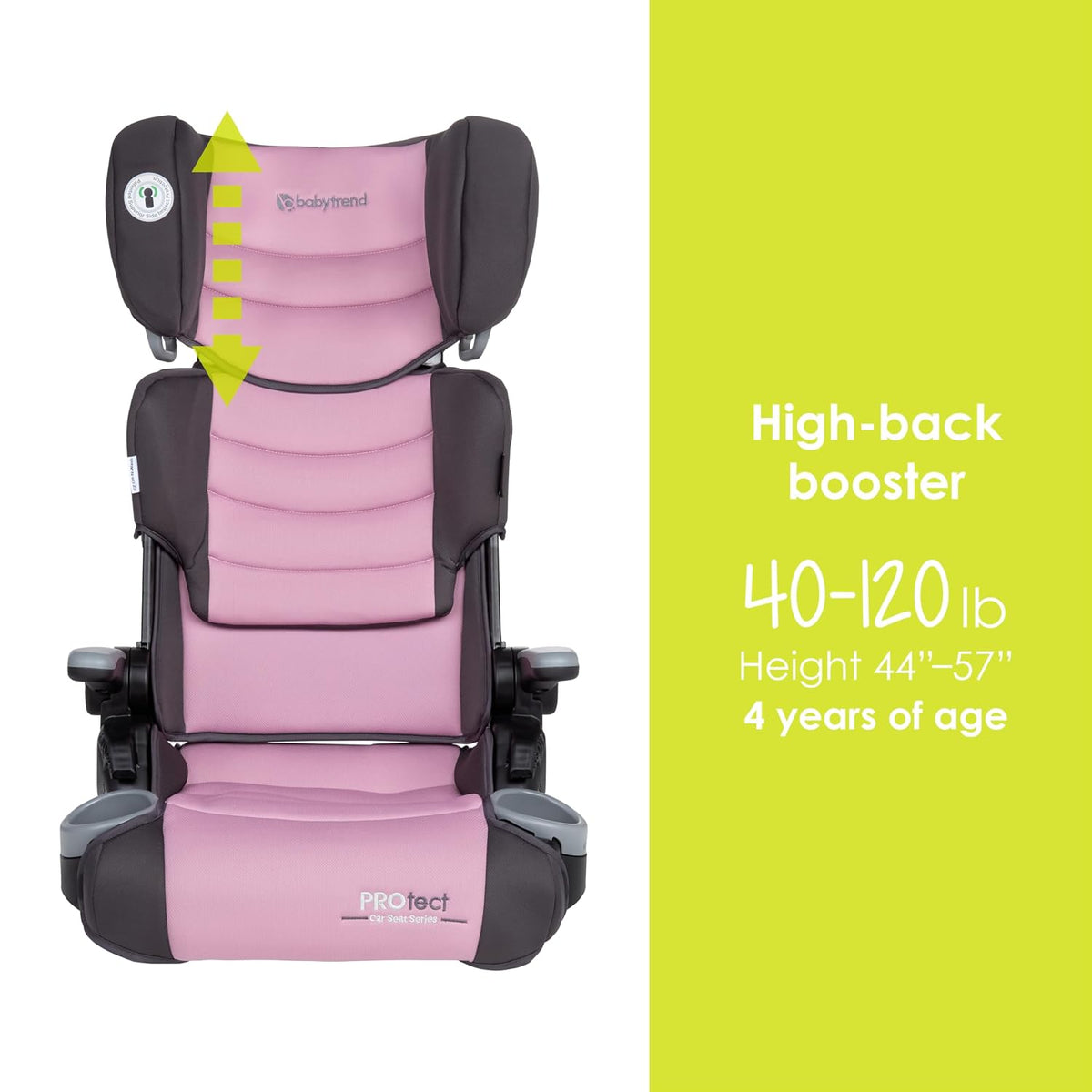 Protect 2-in-1 Folding Belt-Positioning Booster Seat, Grey Tech