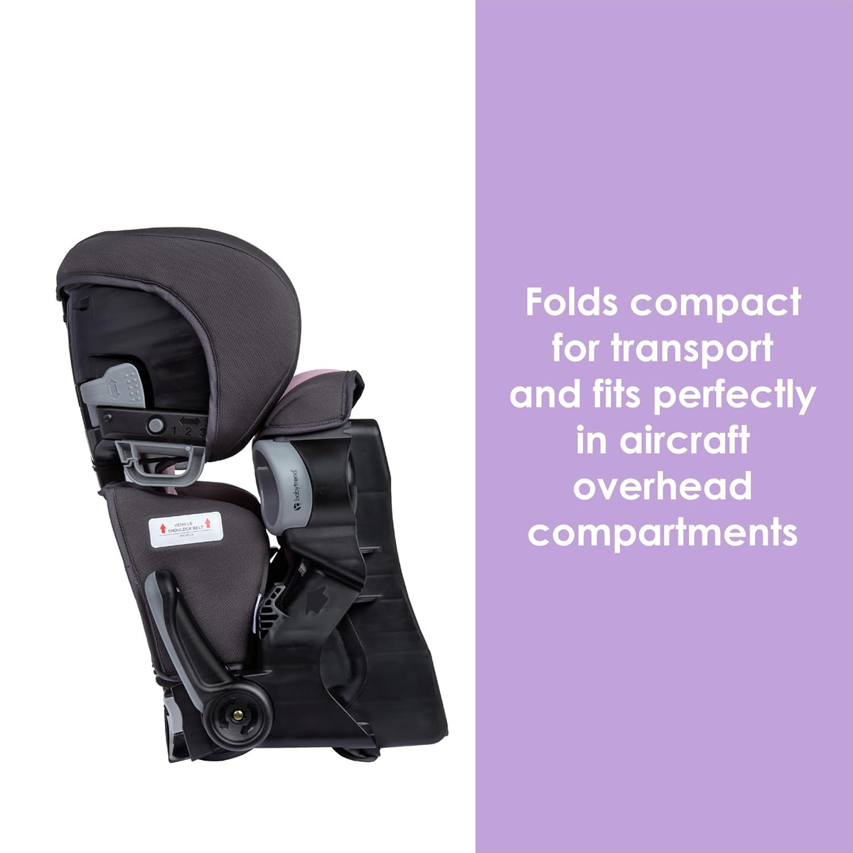 Protect 2-in-1 Folding Belt-Positioning Booster Seat, Grey Tech