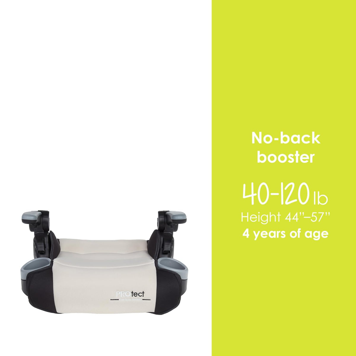 Protect 2-in-1 Folding Belt-Positioning Booster Seat, Grey Tech