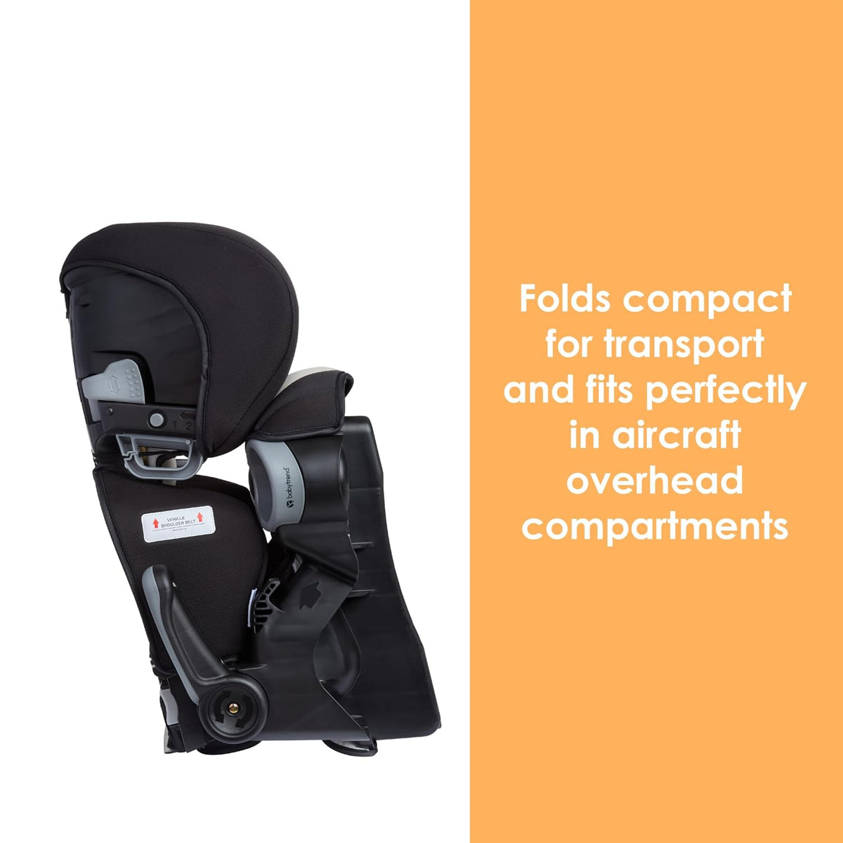 Protect 2-in-1 Folding Belt-Positioning Booster Seat, Grey Tech