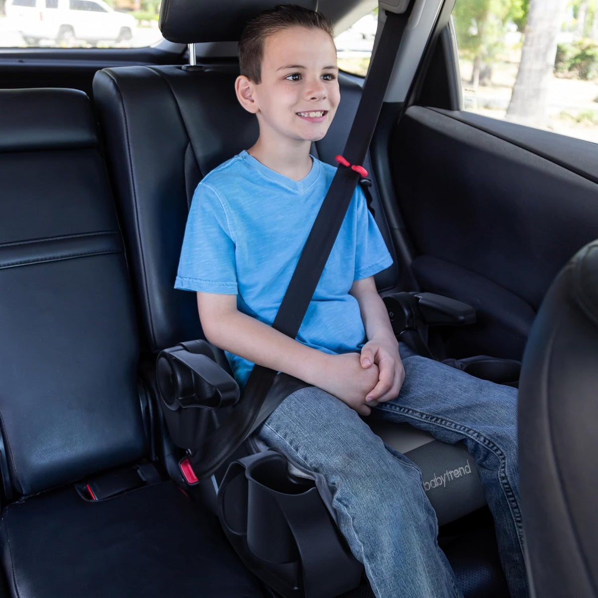 Protect 2-in-1 Folding Belt-Positioning Booster Seat, Grey Tech