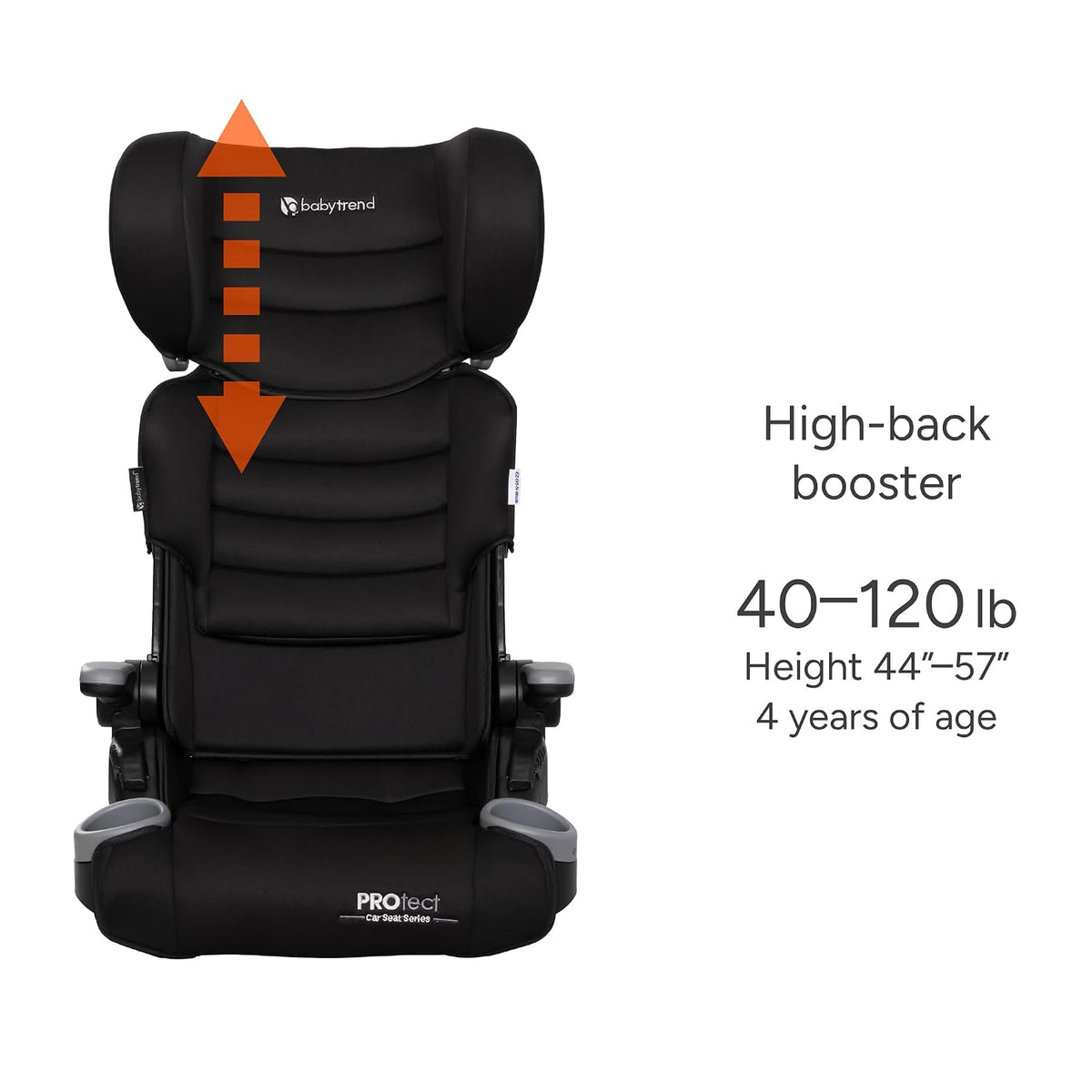 Protect 2-in-1 Folding Belt-Positioning Booster Seat, Grey Tech