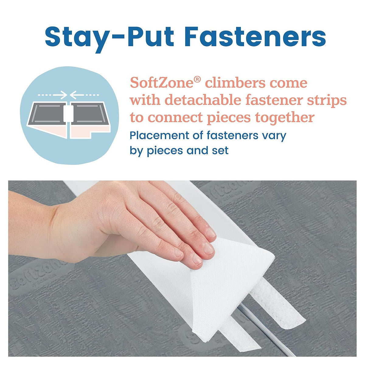 SoftZone Play Patch Activity Mat and Toy Bins, Beginner Playset, Assorted, 6-Piece
