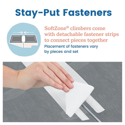 SoftZone Play Patch Activity Mat and Toy Bins, Beginner Playset, Assorted, 6-Piece