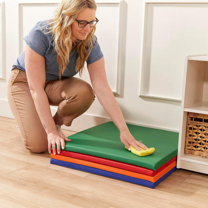 SoftZone Play Patch Activity Mat and Toy Bins, Beginner Playset, Assorted, 6-Piece